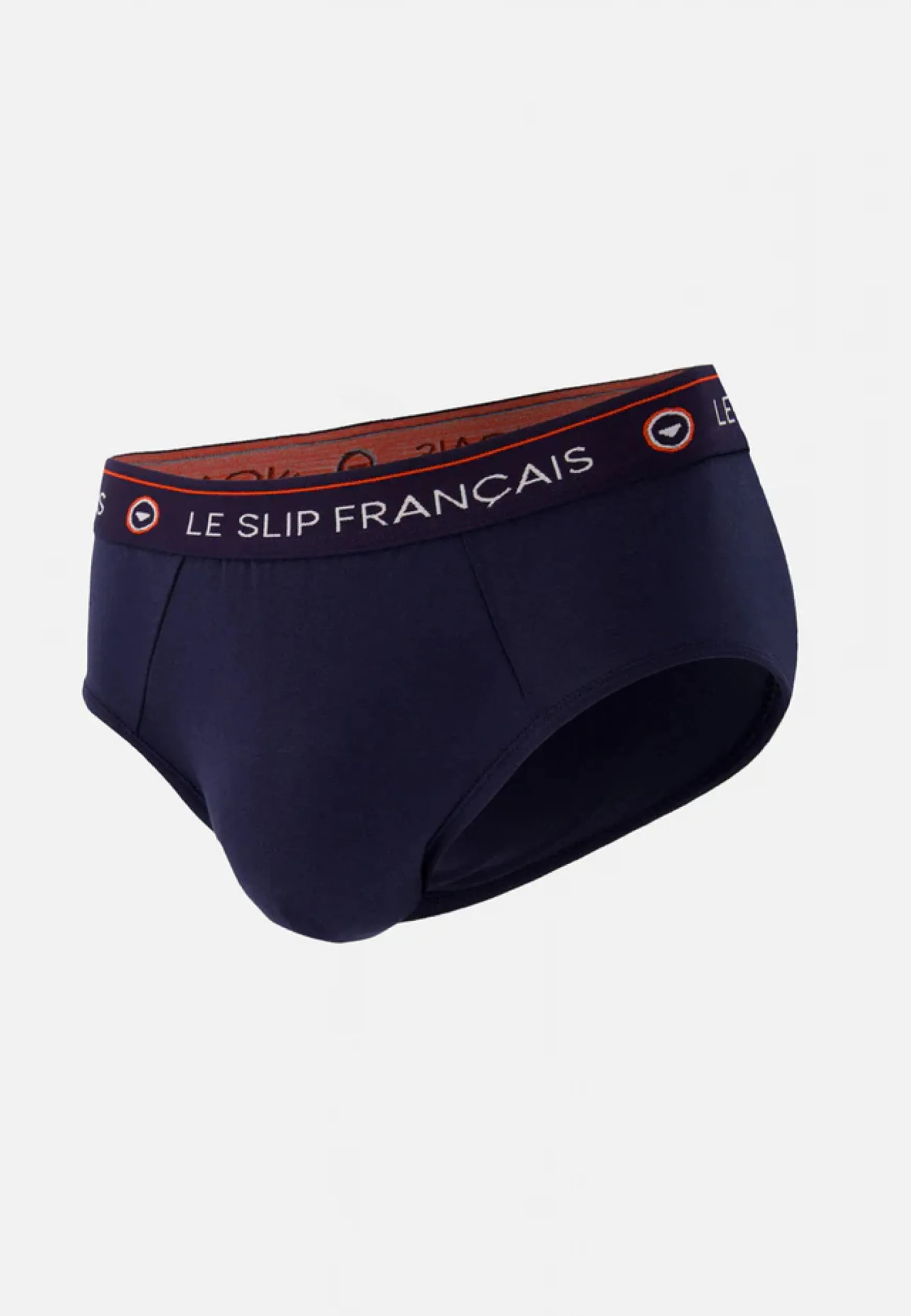 Le slip français Slip en coton-Intrépide Marine<Homme Broderie 🪡 | Slips