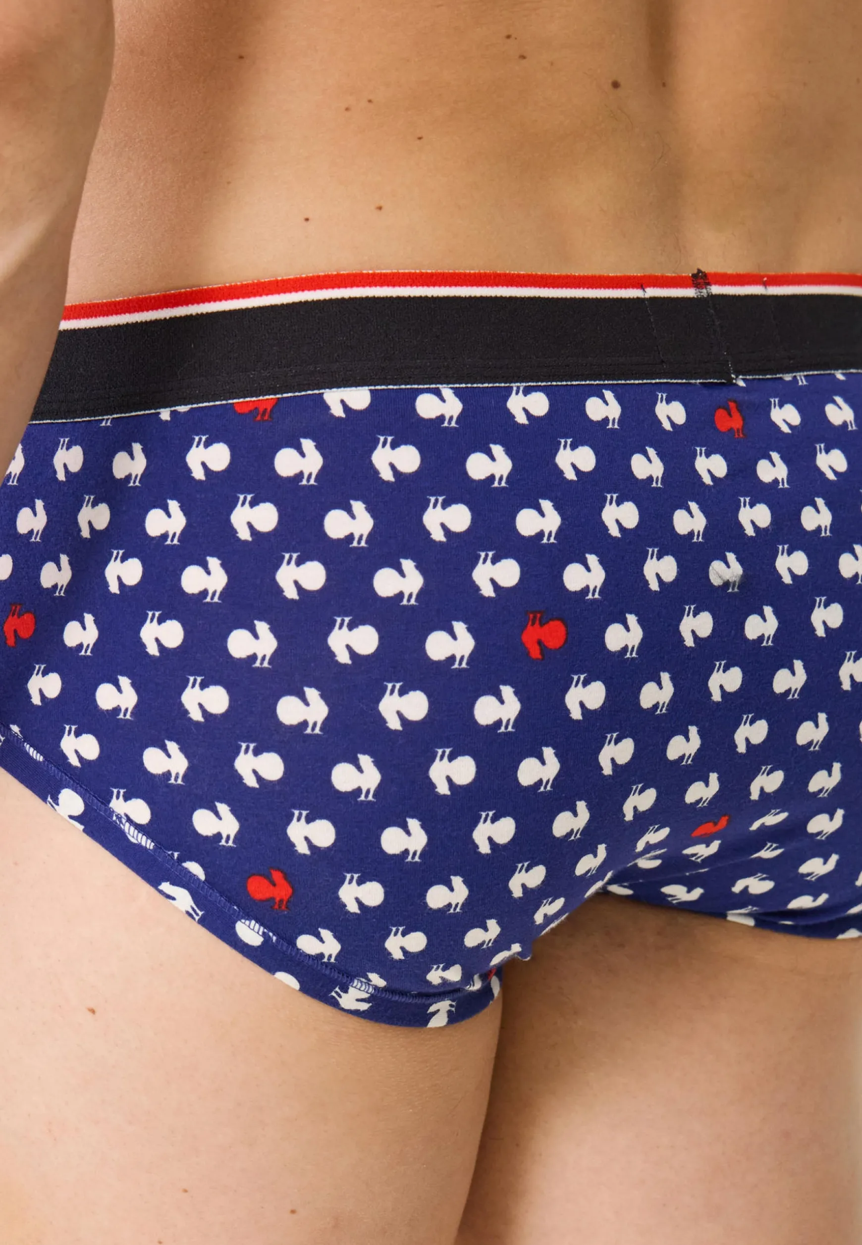 Le slip français Slip en coton-Terrible Coq Blanc Rouge XV de France<Homme Sous-Vêtements De Sports | Slips