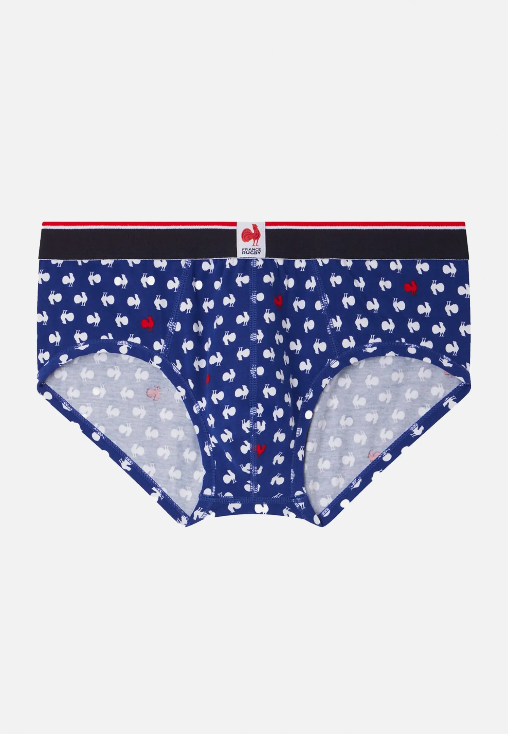 Le slip français Slip en coton-Terrible Coq Blanc Rouge XV de France<Homme Sous-Vêtements De Sports | Slips