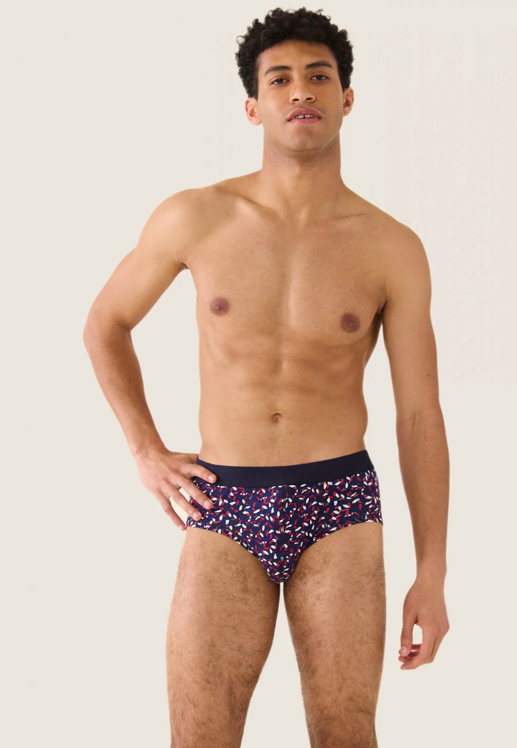 Le slip français Slip en coton-Terrible Gavotte Marine Indigo<Homme Slips | Slips