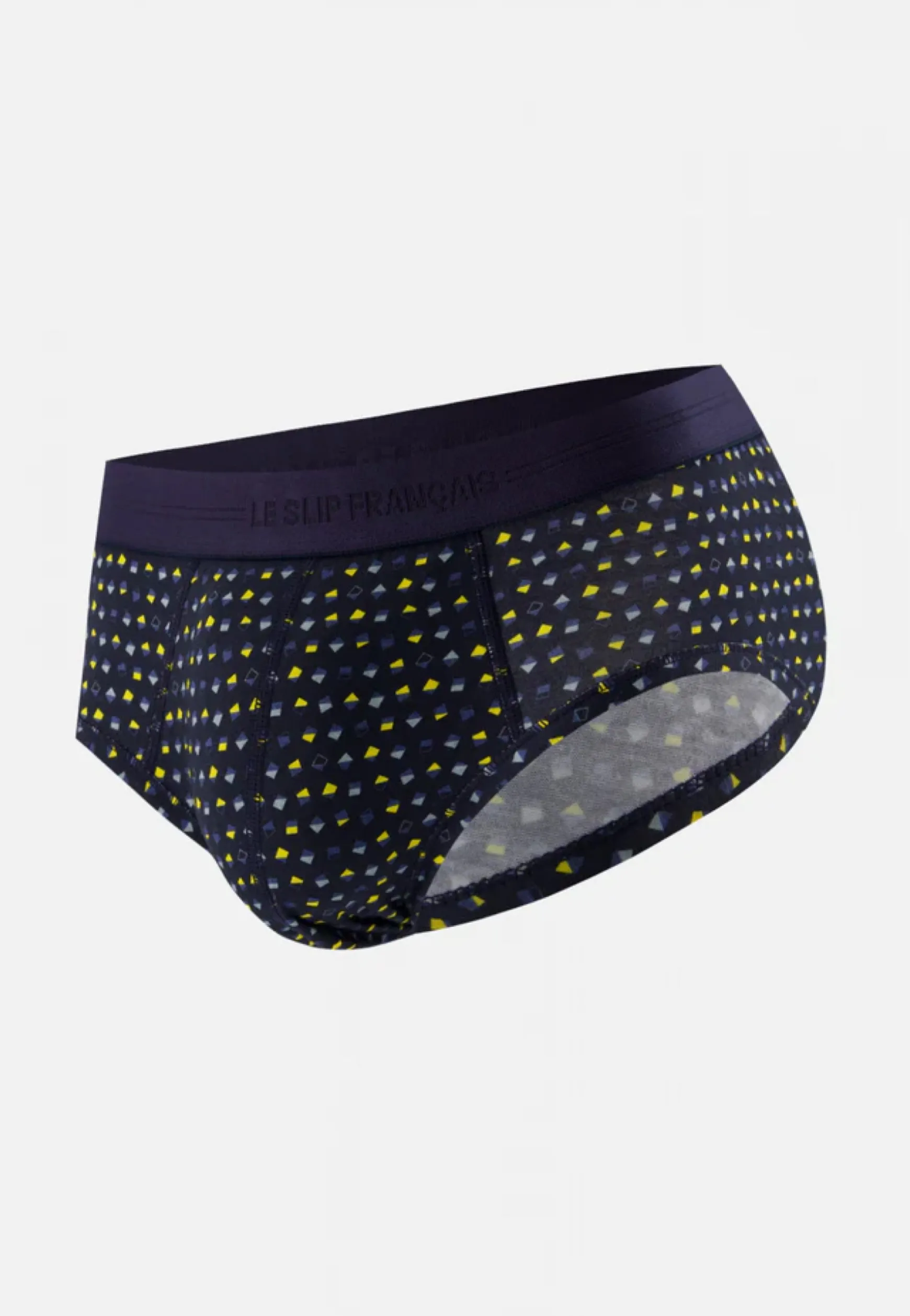 Le slip français Slip en coton-Terrible Petits Carrés Marine Cire<Homme Slips | Slips