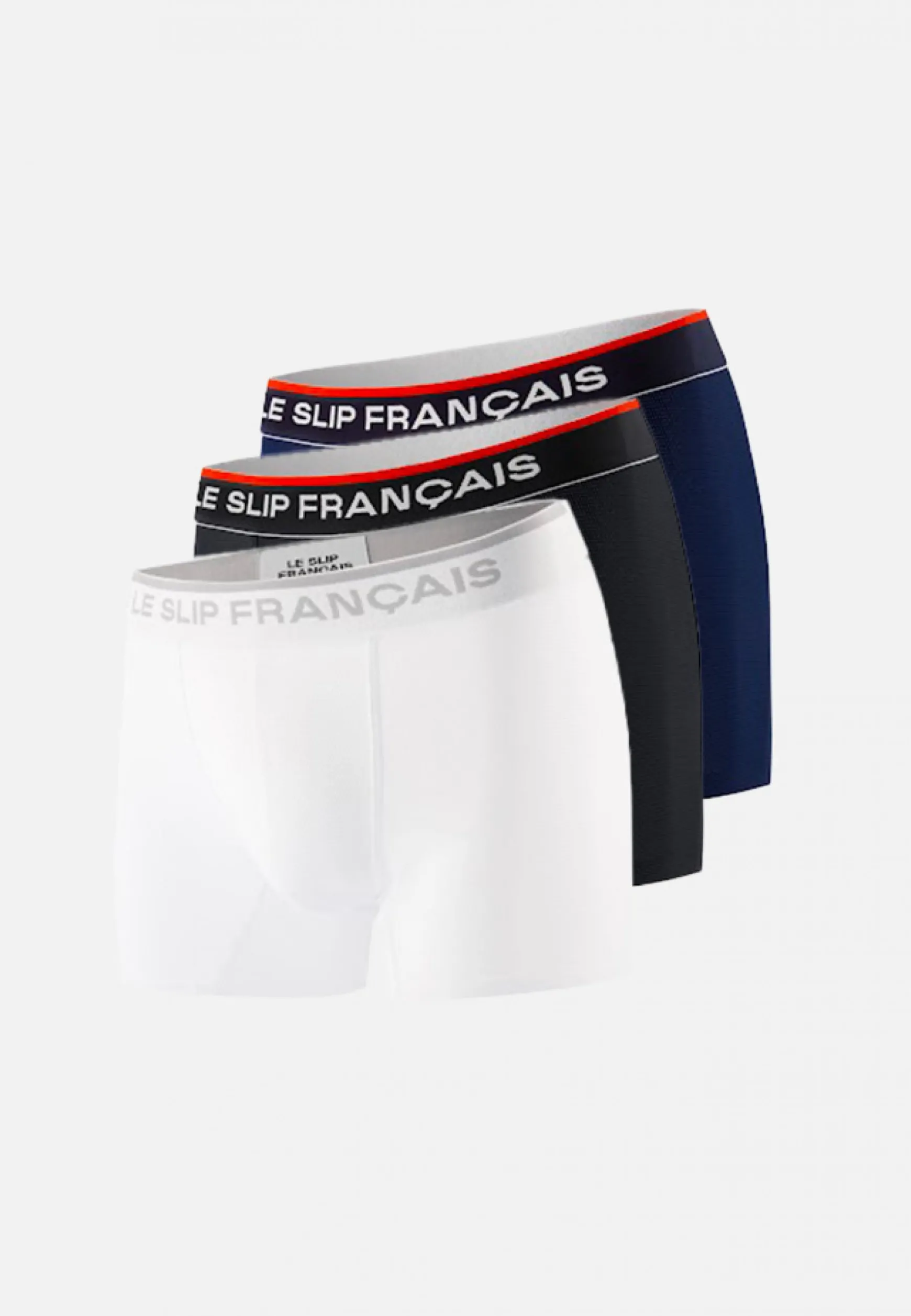 Le slip français Trio de boxers de sport-Pack Trio Boxer Guillaume Marine Noir Blanc<Homme Packs De Boxers | Sous-Vêtements De Sports