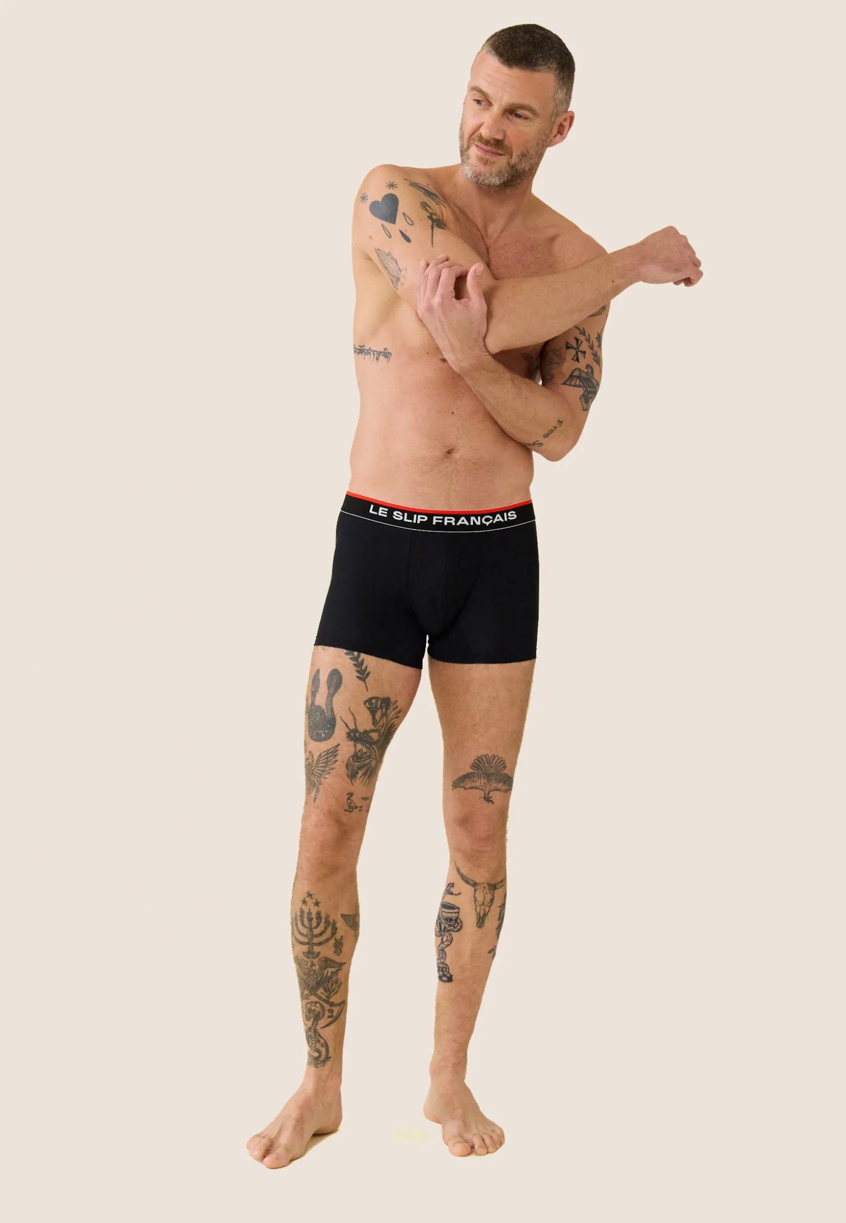 Le slip français Trio de boxers de sport-Pack Trio Boxer Guillaume Marine Noir Blanc<Homme Packs De Boxers | Sous-Vêtements De Sports