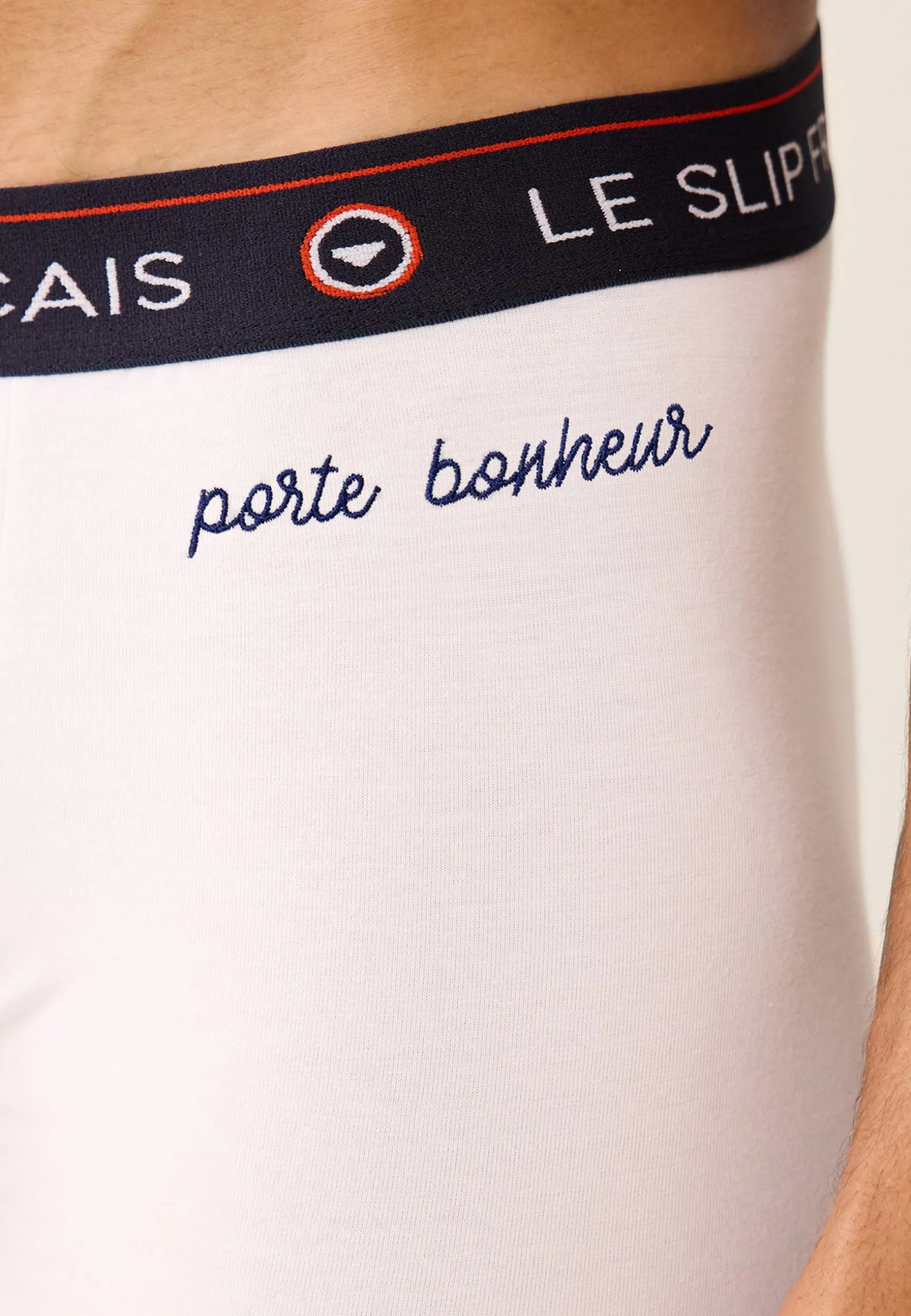 Le slip français Trio de boxers en coton-Coffret Trio Boxer Redoutable Marine Rouge Brodé Brodé<Homme Coffrets Cadeaux | Collection Cadeaux