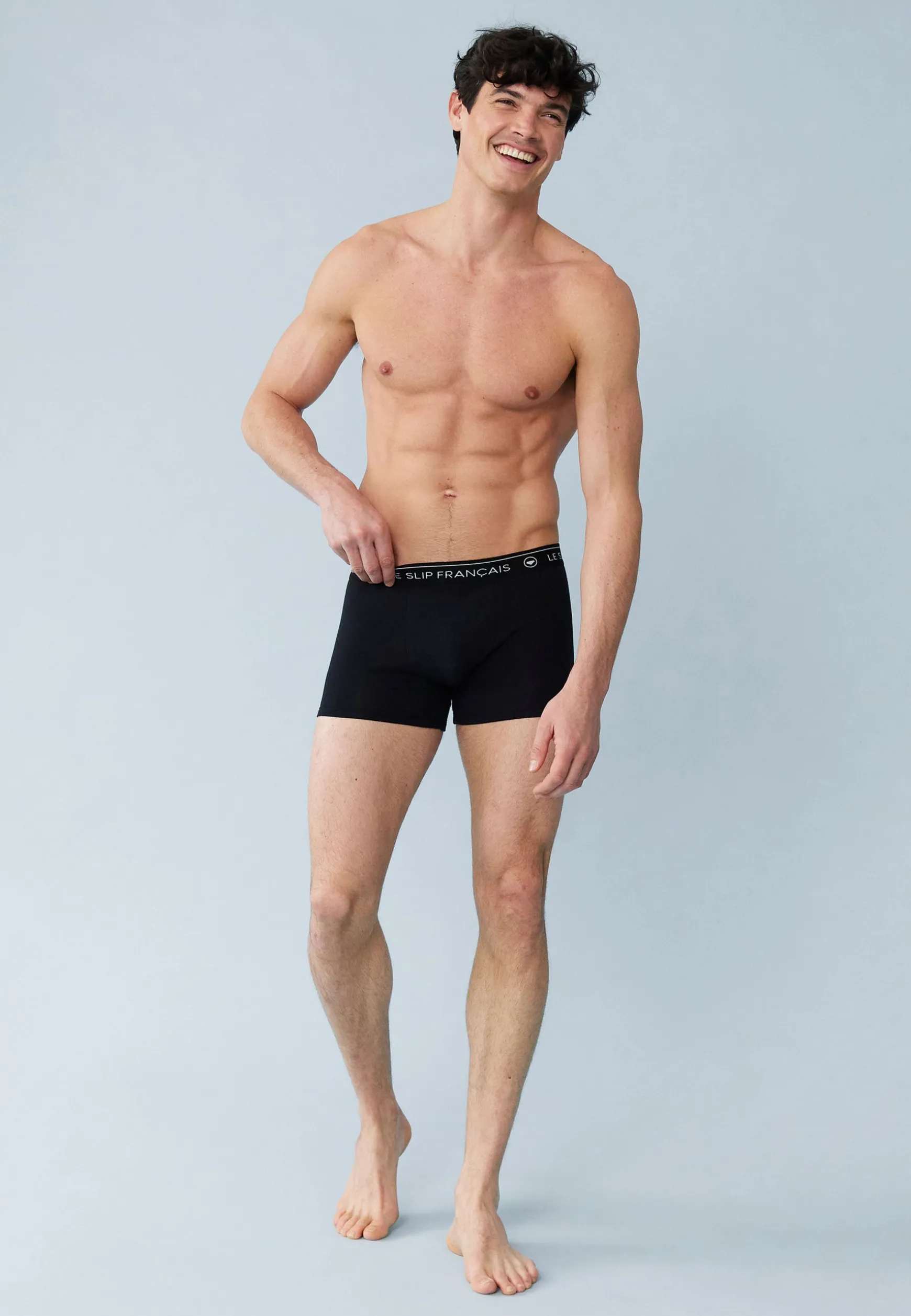 Le slip français Trio de boxers en coton-Pack Boxer Redoutable Blanc Gris<Homme Packs De Boxers | Packs Sous-Vêtements