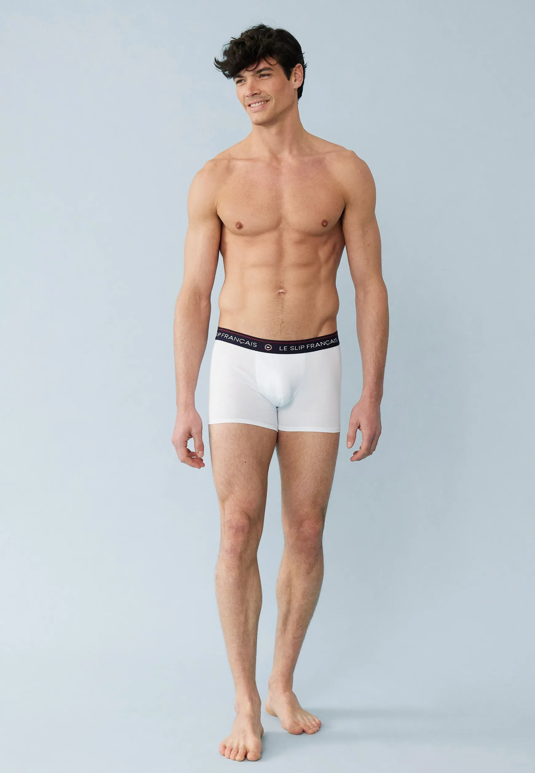 Le slip français Trio de boxers en coton-Pack Boxer Redoutable Blanc Gris<Homme Packs De Boxers | Packs Sous-Vêtements