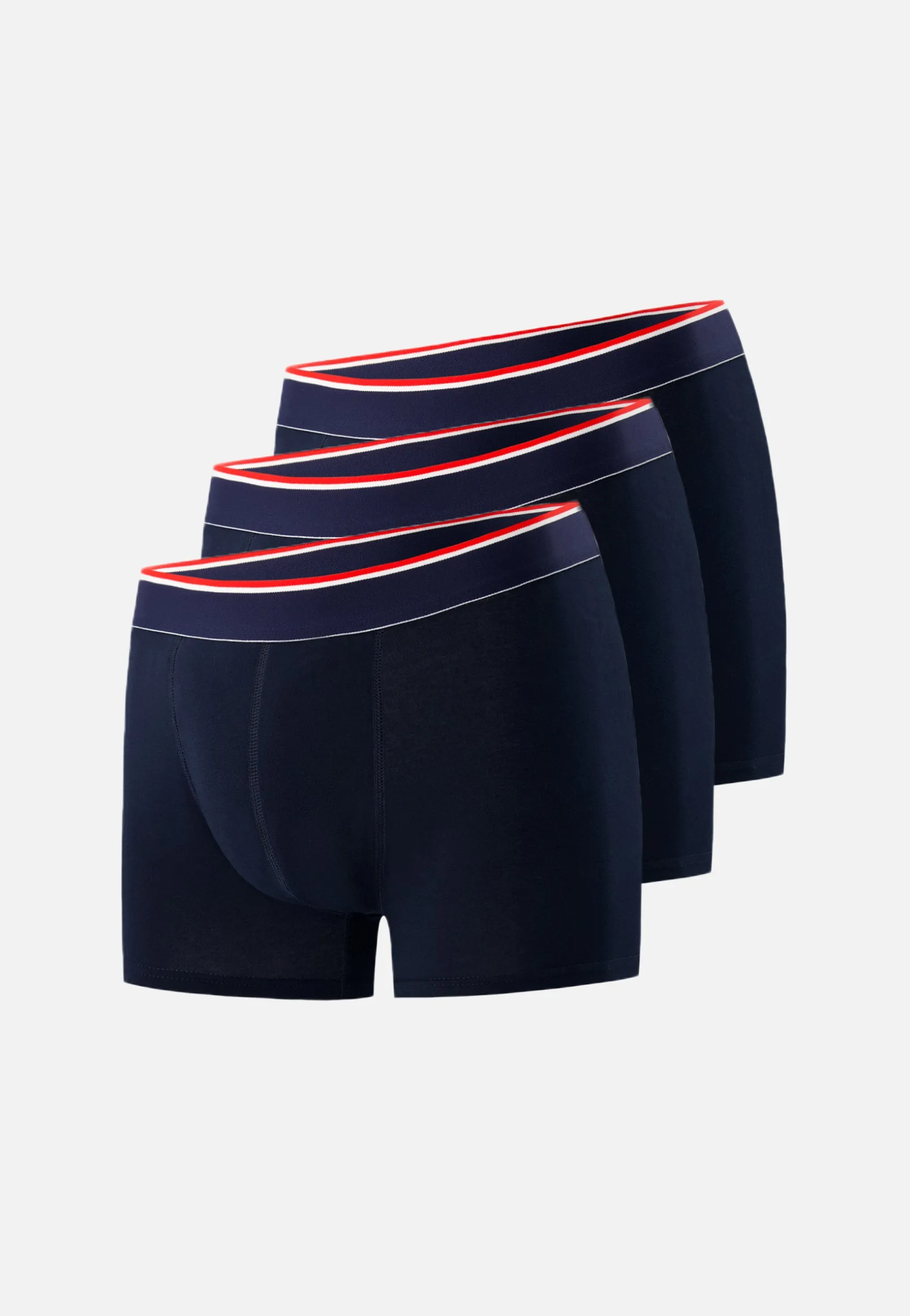 Le slip français Trio de boxers en coton-Pack Trio Boxer Marius Marine<Homme Packs De Boxers | Packs Sous-Vêtements