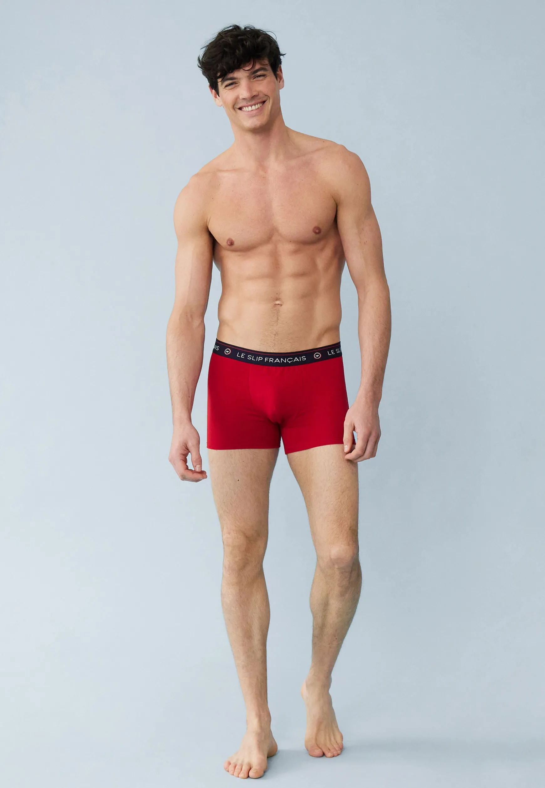 Le slip français Trio de boxers en coton-Pack Trio Boxer Redoutable Marine Blanc Rouge<Homme Collection Cadeaux | Packs De Boxers