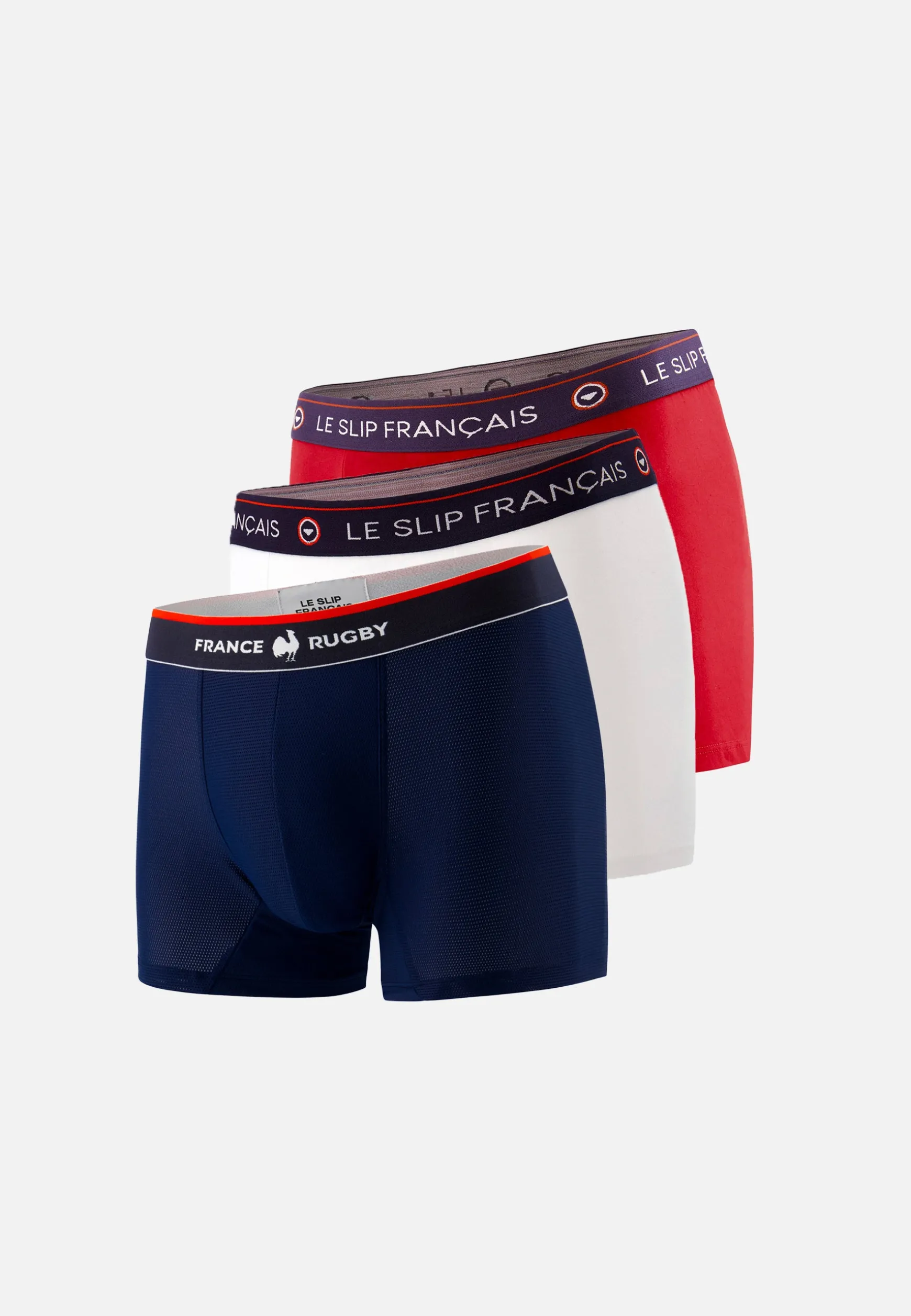 Le slip français Trio de boxers en coton-Pack Trio Boxer Redoutable Rouge Guillaume XV de France<Homme Packs De Boxers | Packs Sous-Vêtements