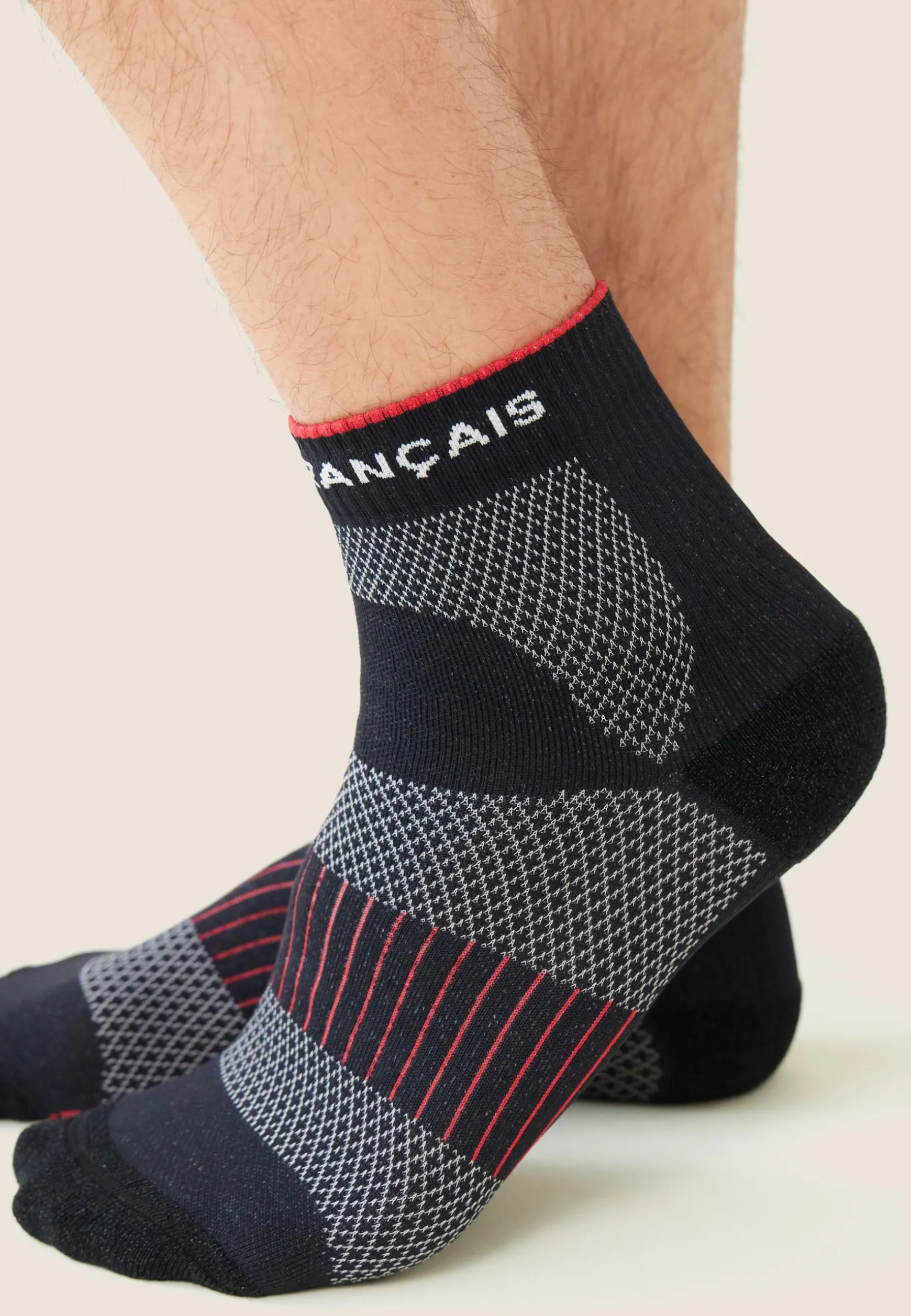 Le slip français Trio de chaussettes courtes en polyamide-Pack Chaussettes Gaetan Marine Noir<Homme Chaussettes De Sport | Chaussettes De Sport