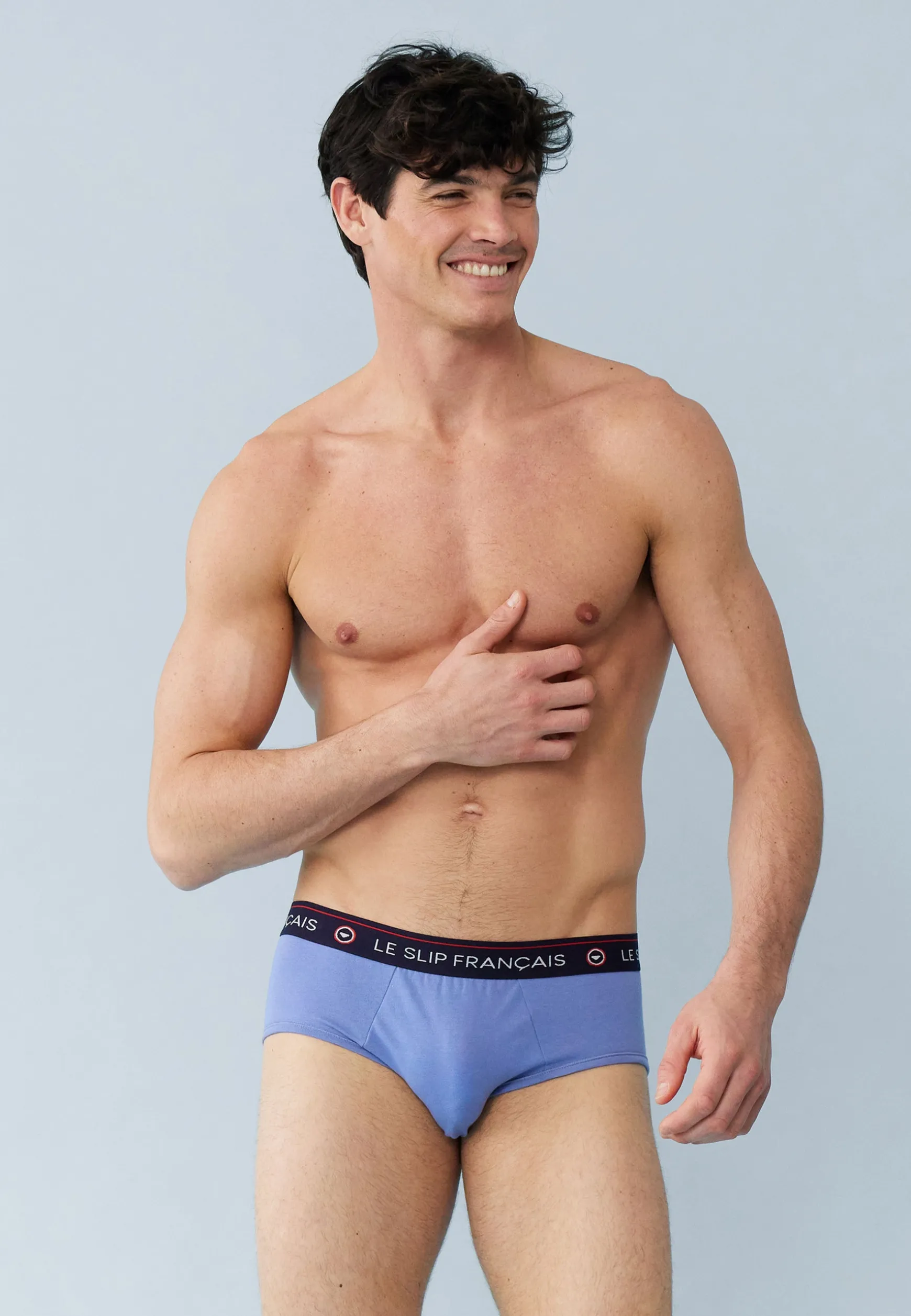 Le slip français Trio de slips en coton-Pack Trio Slip Intrépide Marine Noir Jean<Homme Collection Cadeaux | Packs De Slips