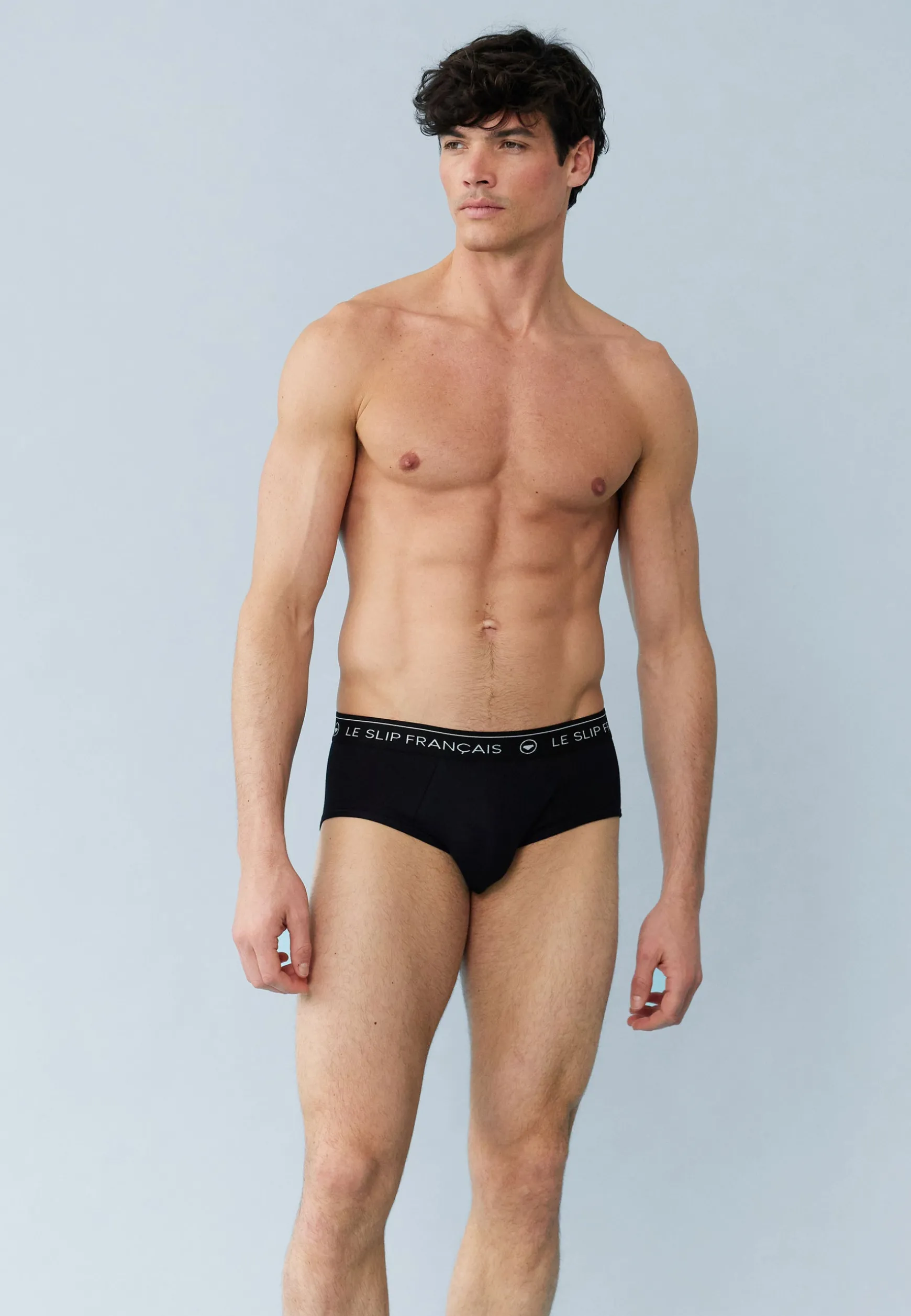 Le slip français Trio de slips en coton-Pack Trio Slip Intrépide Marine Noir Jean<Homme Collection Cadeaux | Packs De Slips