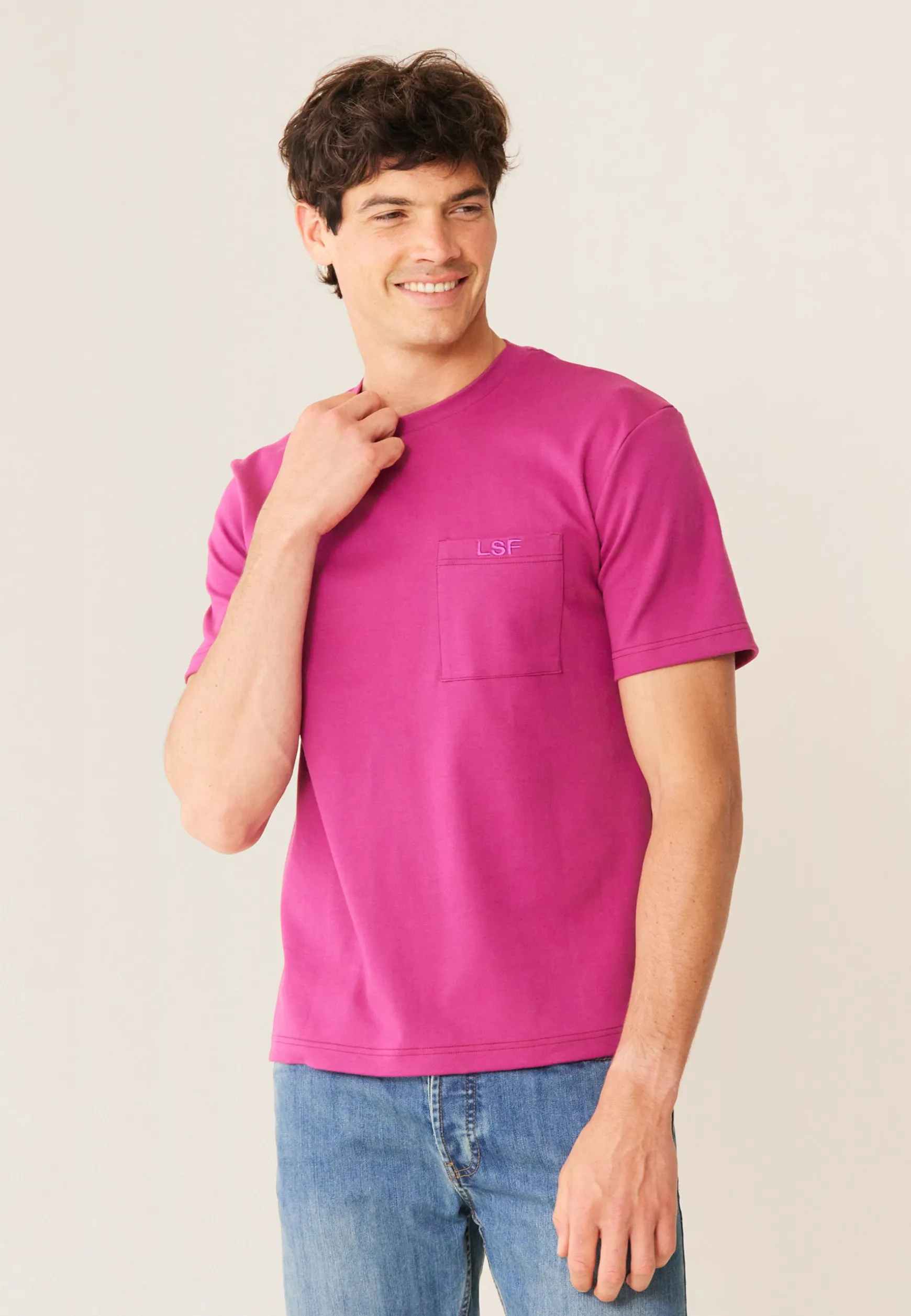 Le slip français T-shirt Homme en coton-Sasha Betterave<Homme Hauts