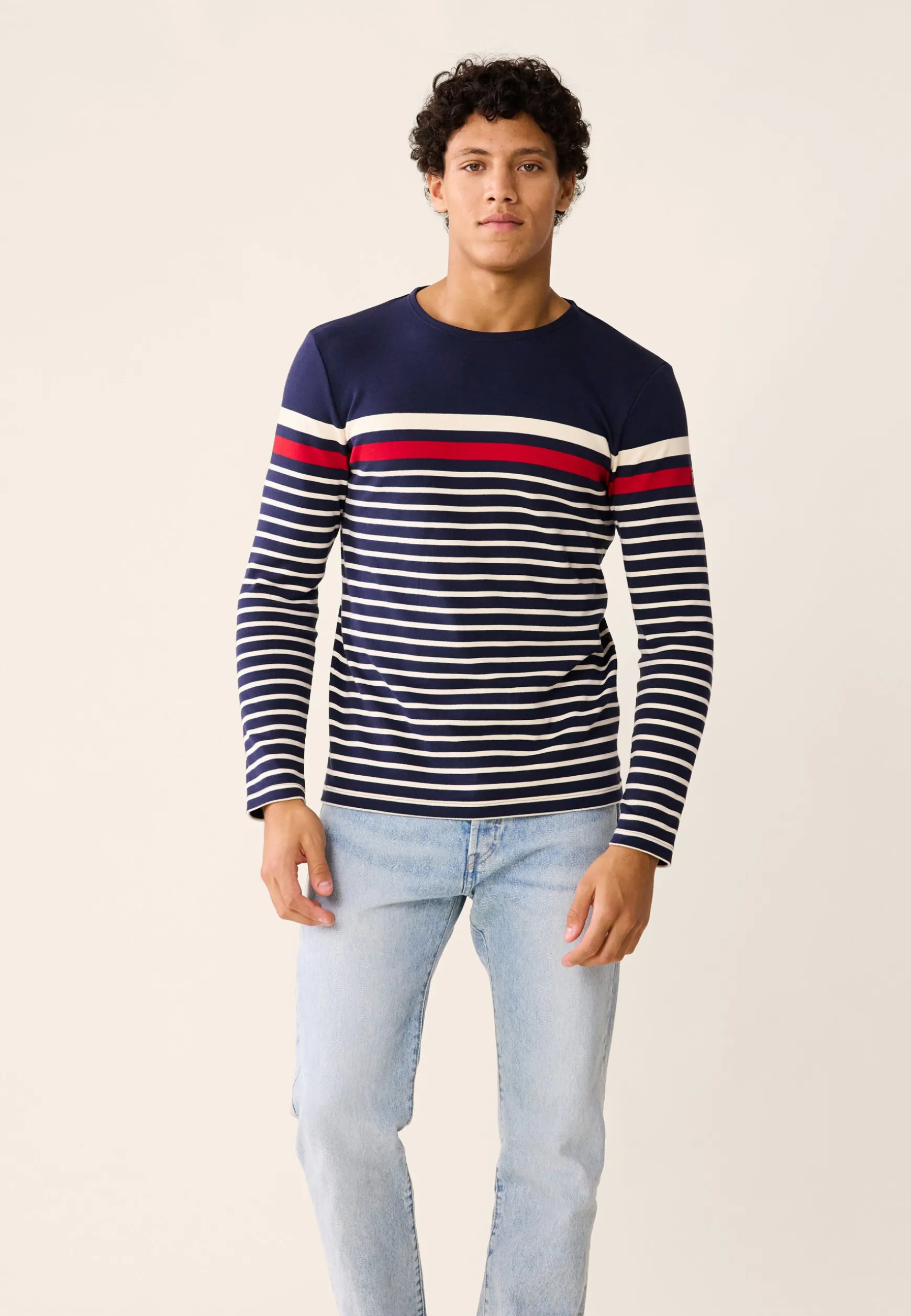 Le slip français T-shirt manches longues LSF x Armor Lux-Le Stiff- Marine Rouge<Homme Hauts | Collaboration Armor Lux ⚓