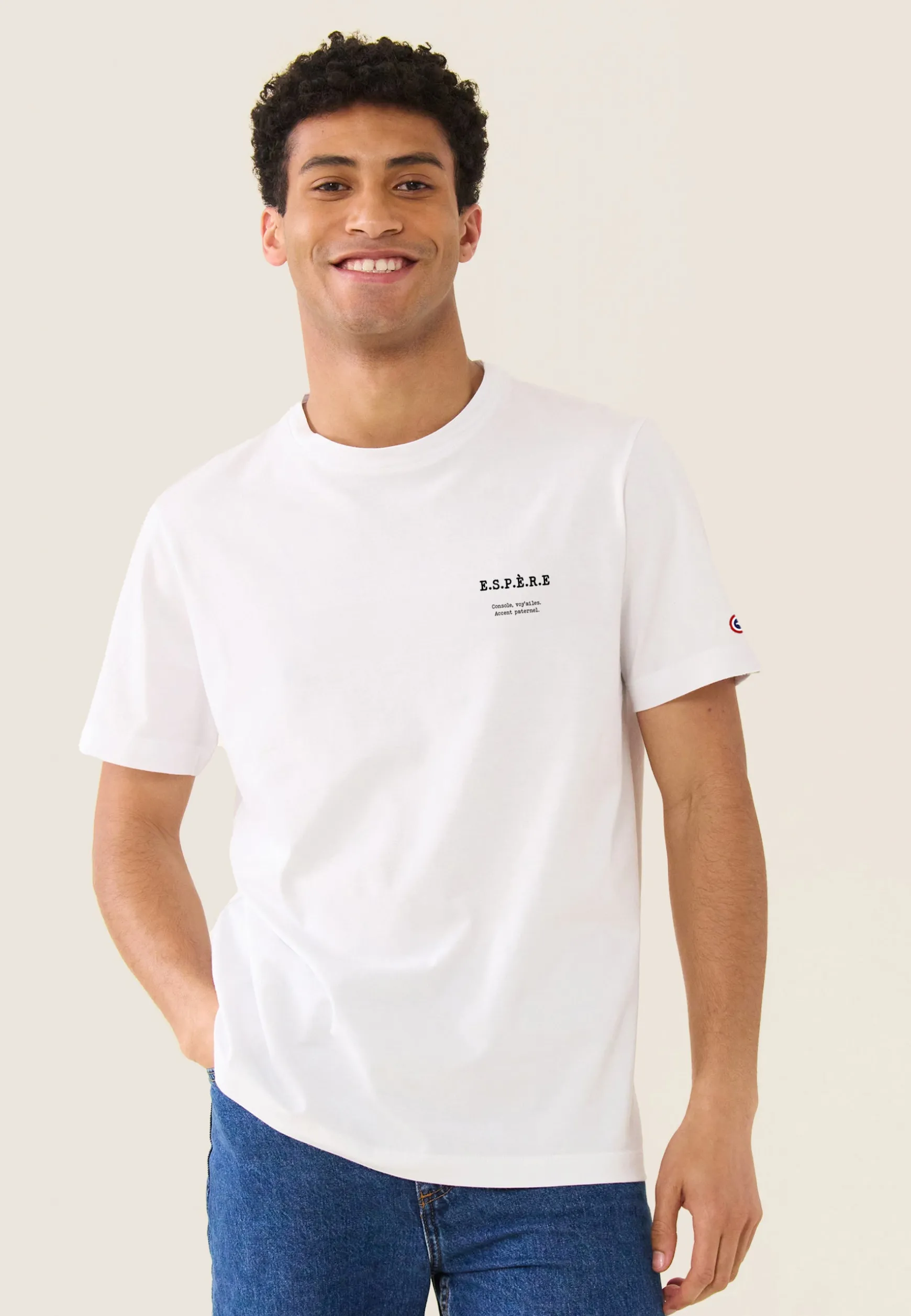 Le slip français T-shirt mixte col rond en coton-Jean-P Espère<Homme Hauts