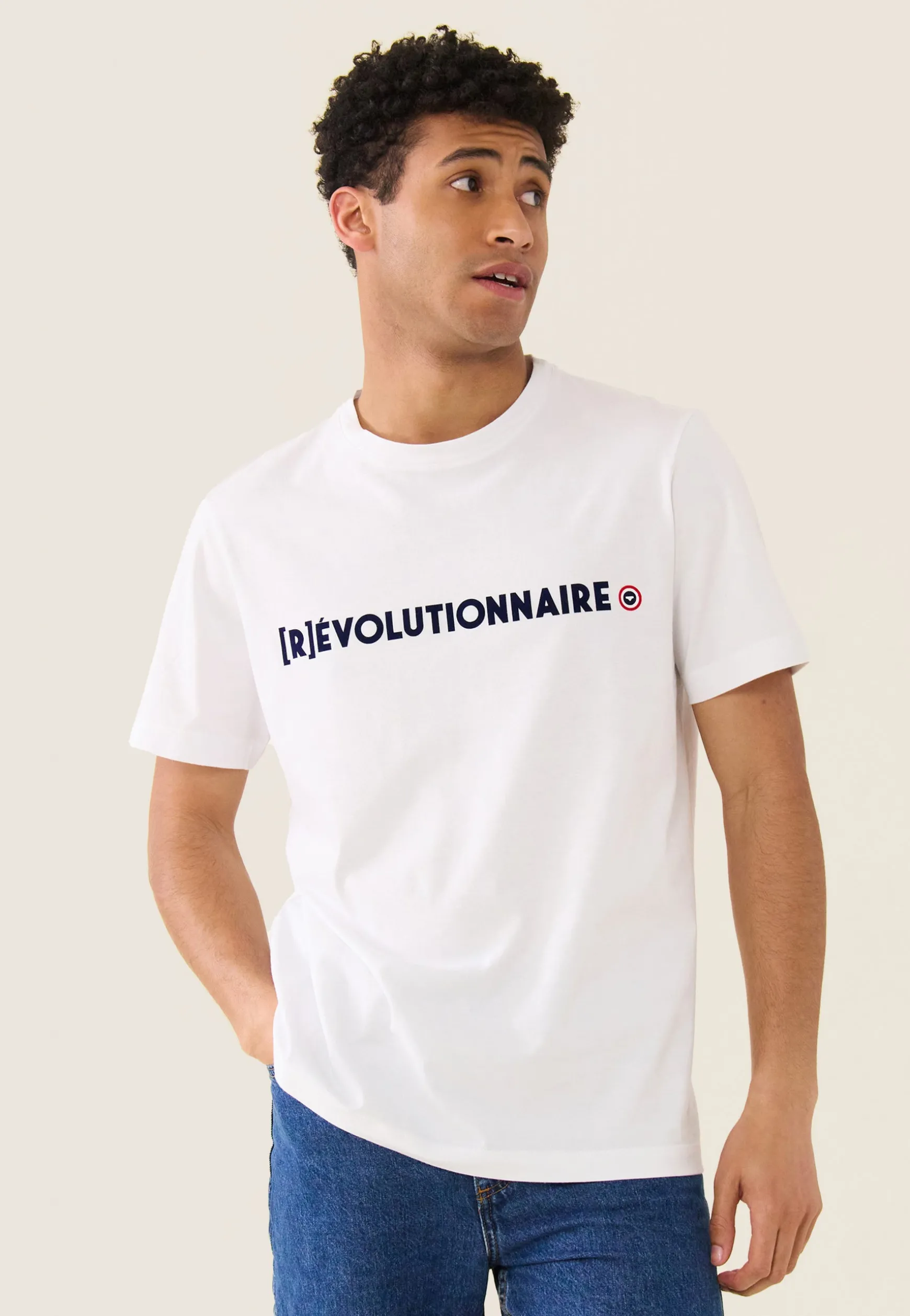 Le slip français T-shirt mixte col rond en coton-Jean-P Révolutionnaire<Homme Hauts